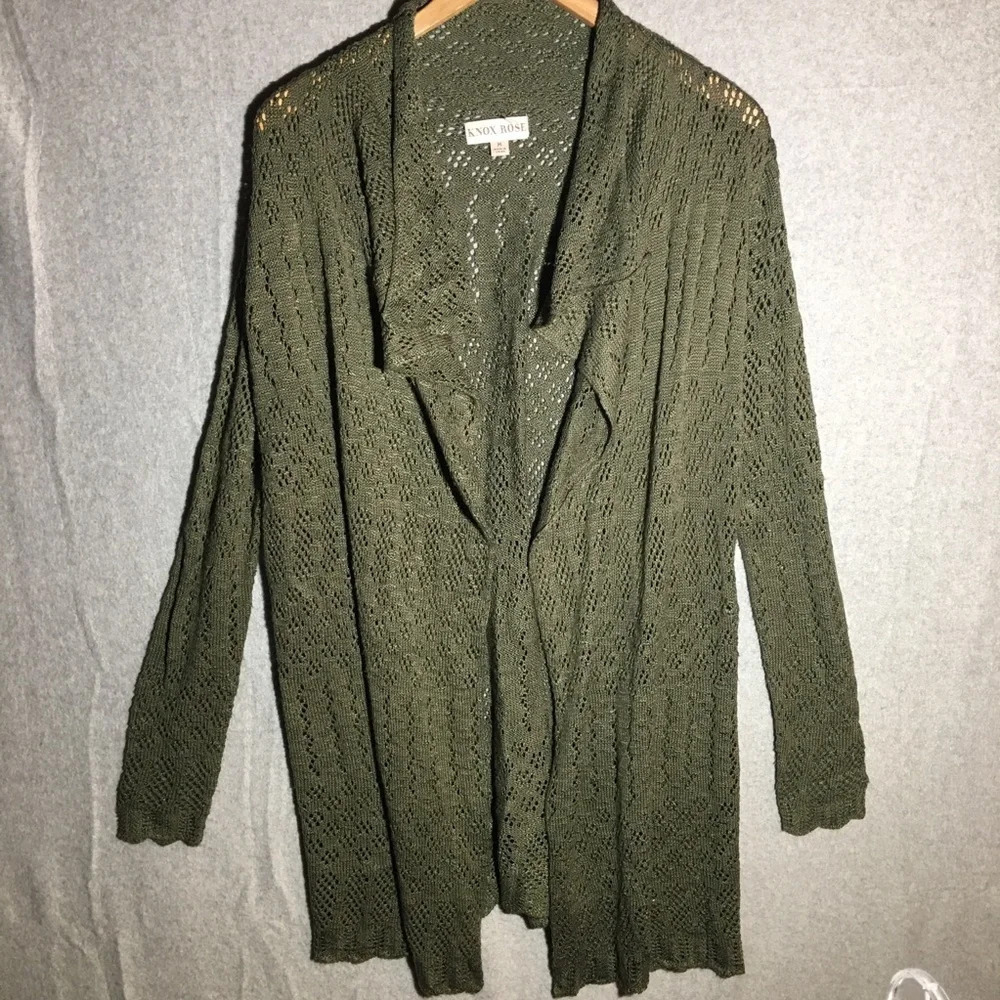 Womens Knox Rose Open Front Cardigan Boho Festival Crochet Witchy Layering